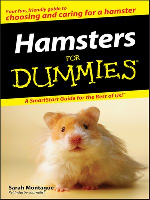 cover image of Hamsters For Dummies